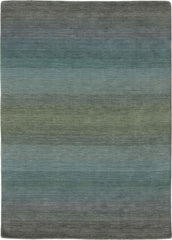 200 x 200 cm Indian Wool Blue Rug-6029, Grey Blue - Rugmaster