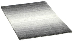 200 x 200 cm Indian Wool/Viscose Black Rug-Gris, Grey - Rugmaster