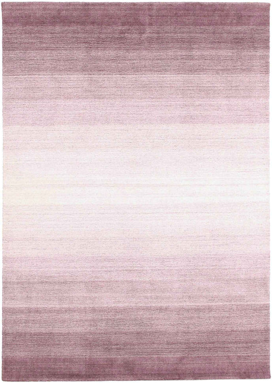 200x140 cm  Indian Wool/Viscose Purple Rug-Porpra, Purple