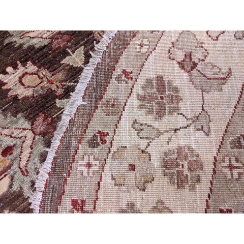 200 x 200 cm Modern Handmade Brown Round Rug - Rugmaster