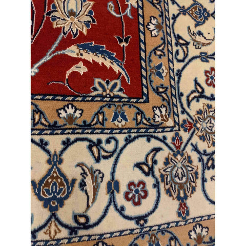 200 x 200 cm Silk and wool Traditional Red Rug - Rugoutlet