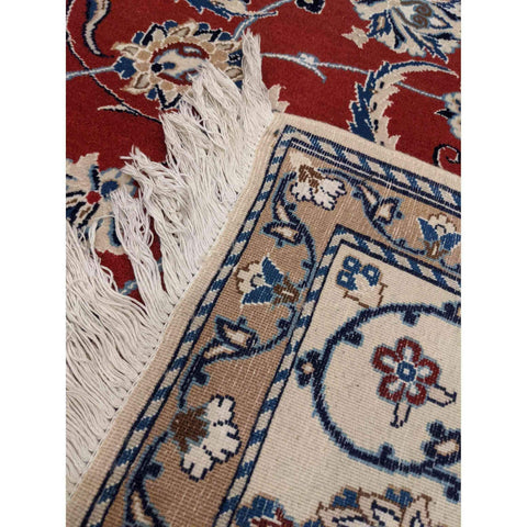 200 x 200 cm Silk and wool Traditional Red Rug - Rugoutlet