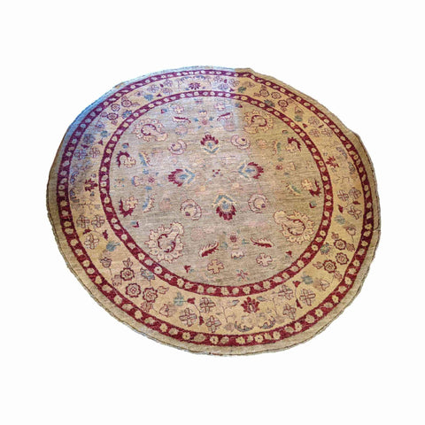200 x 200 cm Ziegler Round Beige Rug - Rugmaster