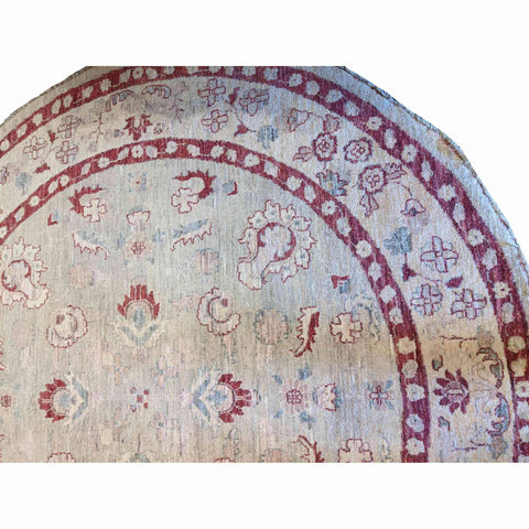 200 x 200 cm Ziegler Round Beige Rug - Rugmaster