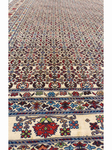 200 x 275 cm Fine Afghan Silk Tribal Grey Rug - Rugmaster