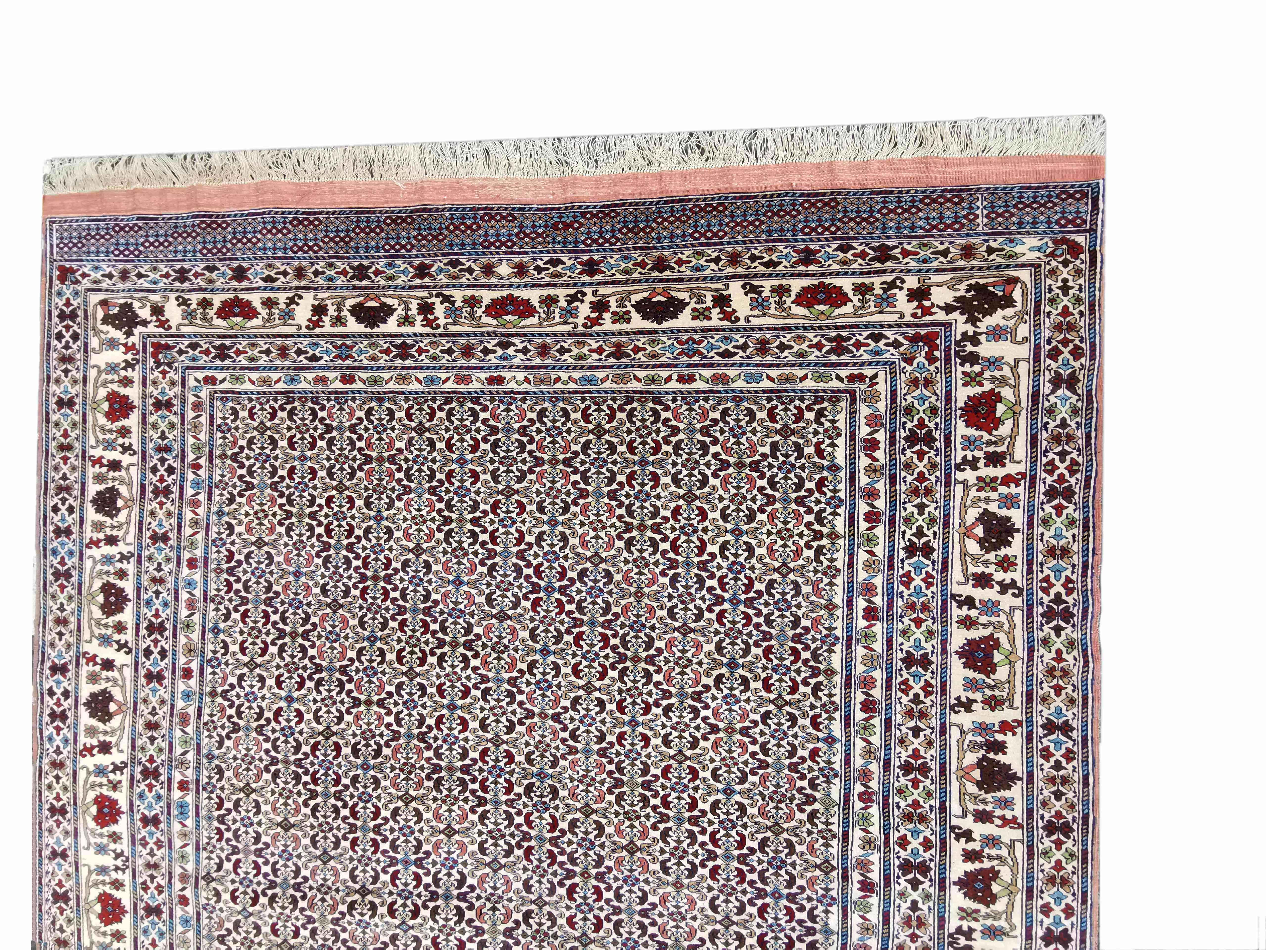 200 x 275 cm Fine Afghan Silk Tribal Grey Rug - Rugmaster