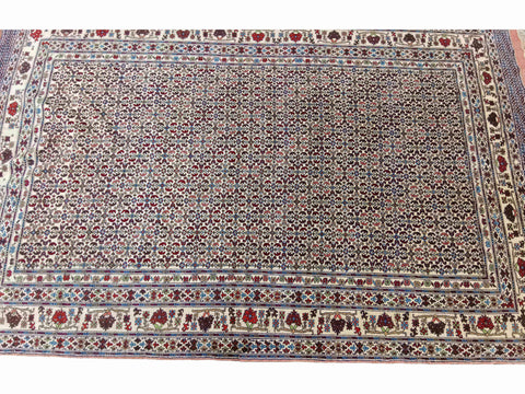 200 x 275 cm Fine Afghan Silk Tribal Grey Rug - Rugoutlet