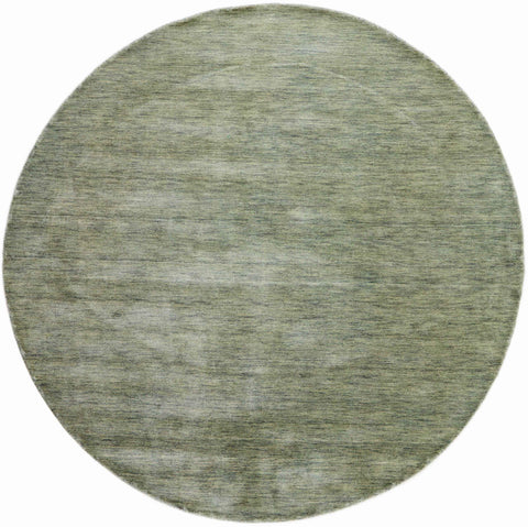 200x200 cm Contemporary wool green round Rug-HLC200126 - Rugoutlet