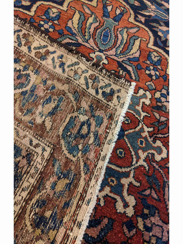 201 x 132 cm old bakhtiyar Traditional Brown Rug - Rugoutlet