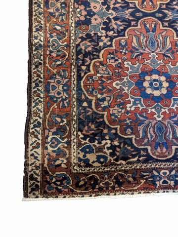 201 x 132 cm old bakhtiyar Traditional Brown Rug - Rugoutlet