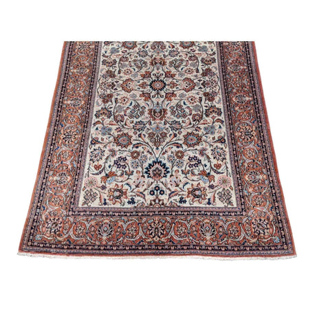 201 x 132 cm Old Kashan Antique Orange Rug - Rugmaster