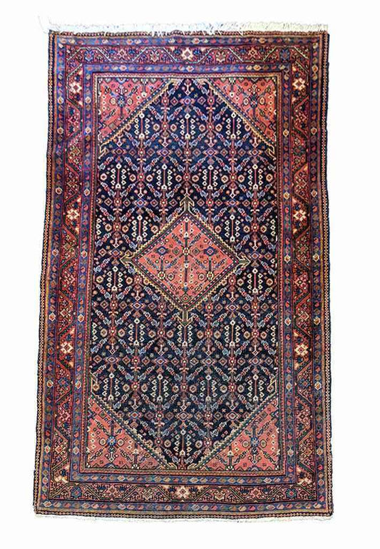 202 x 125 cm old malayer Traditional Brown Rug - Rugmaster