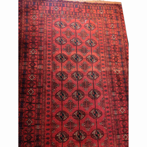 202 x 126 cm Persian Baluch Antique Red Rug - Rugoutlet
