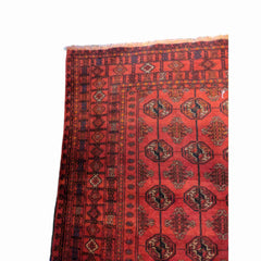 202 x 126 cm Persian Baluch Antique Red Rug - Rugmaster