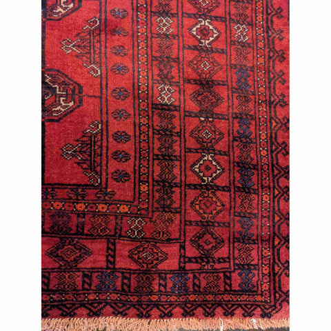 202 x 126 cm Persian Baluch Antique Red Rug - Rugoutlet