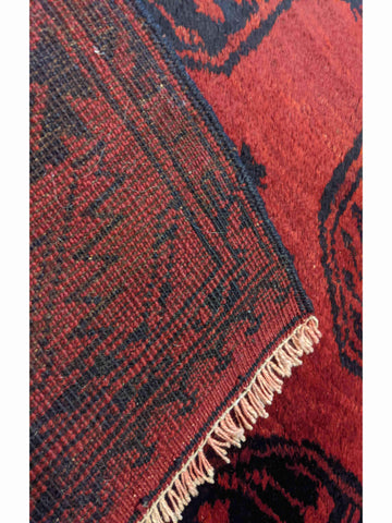 202 x 128 cm old red afghan Tribal Red Rug - Rugoutlet