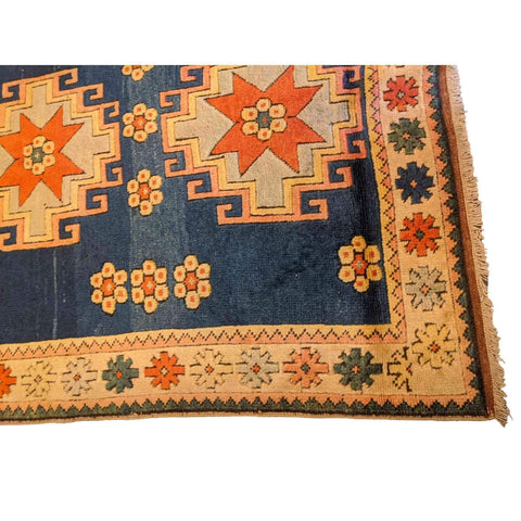202 x 129 cm Turkish Karz Traditional Blue Rug - Rugmaster