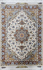 Silk & Fine Persian Tabriz Traditional Wool Rug 147 x 100 cm (4.83 x 3.28 ft)