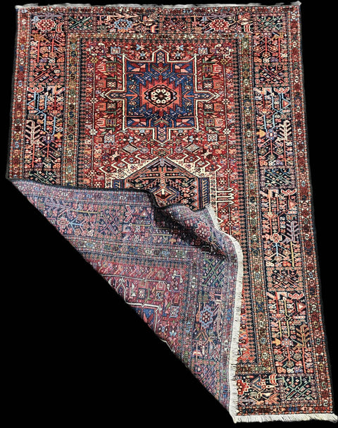 gharajeh-rug-brown-back