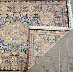 Silk & Fine Persian Tabriz Traditional Wool Rug 350 x 245 cm (11.48 x 8.04 ft)