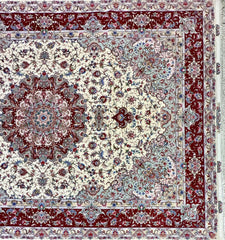 Silk & Fine Persian Tabriz Traditional Wool Rug 350 x 250 cm (11.48 x 8.20 ft)