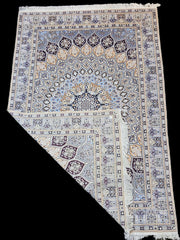 Silk & Fine Persian Nain Traditional Wool Rug 320 x 214 cm (10.50 x 7.05 ft)