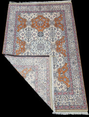 Silk & Fine Persian Nain Traditional Wool Rug 245 x 170 cm (8.04 x 5.58 ft)