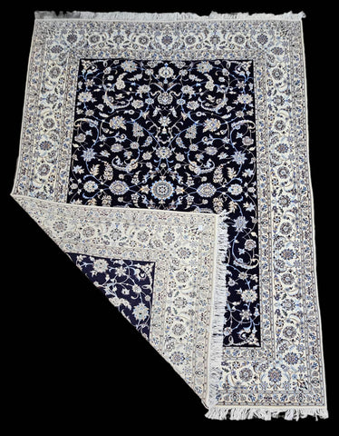 persian-nain-wool-rug-darkblue-back