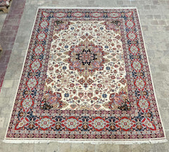 Silk & Fine Persian Tabriz Traditional Wool Rug 430 x 340 cm (14.11 x 11.15 ft)