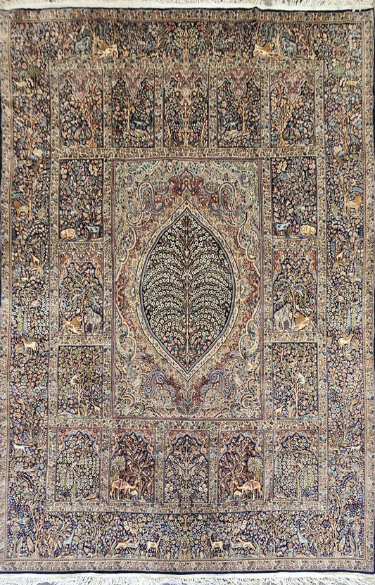 Fine Persian Kerman Ravar Traditional Wool Rug 400 x 301 cm (13.12 x 9.87 ft)