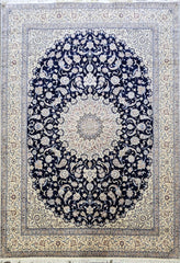 Fine Persian Nain Traditional Wool Rug 420 x 313 cm (13.77 x 10.27 ft)