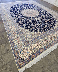 Fine Persian Nain Traditional Wool Rug 420 x 313 cm (13.77 x 10.27 ft)