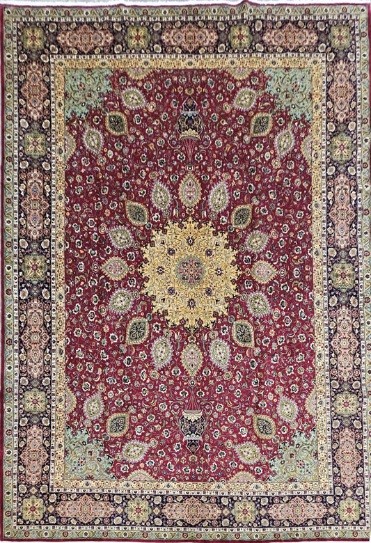 Fine Persian Tabriz Traditional Wool Rug 405 x 298 cm (13.29 x 9.77 ft)