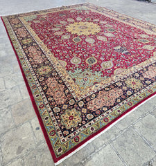 Fine Persian Tabriz Traditional Wool Rug 405 x 298 cm (13.29 x 9.77 ft)