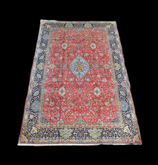 Silk & Fine Persian Qum Traditional Wool Rug 610 x 410 cm (20.01 x 13.45 ft)