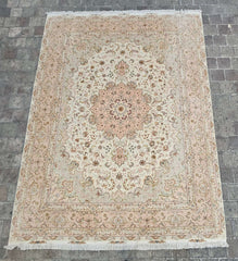 Silk & Fine Persian Tabriz Traditional Wool Rug 410 x 305 cm (13.45 x 10.01 ft)