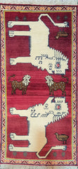 Persian Qashqai Tribal Rug 148 x 72 cm (4.86 x 2.36 ft)