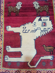 Persian Qashqai Tribal Rug 148 x 72 cm (4.86 x 2.36 ft)