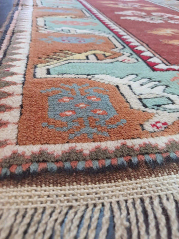 Old Turkish Milas Antique Rug 140 x 90 cm (4.59 x 2.95 ft)