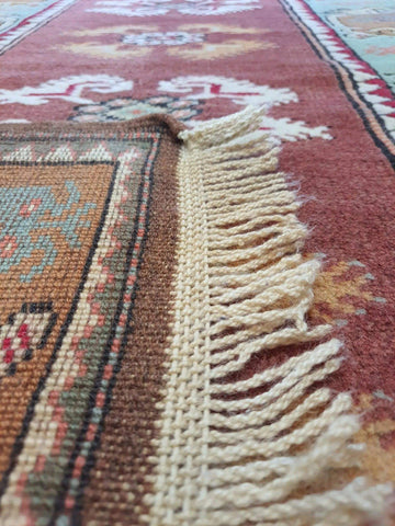 Old Turkish Milas Antique Rug 140 x 90 cm (4.59 x 2.95 ft)