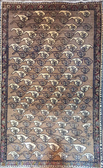 Old Persian Shiraz Qashqai Wool Rug 159 x 105 cm (5.22 x 3.44 ft)