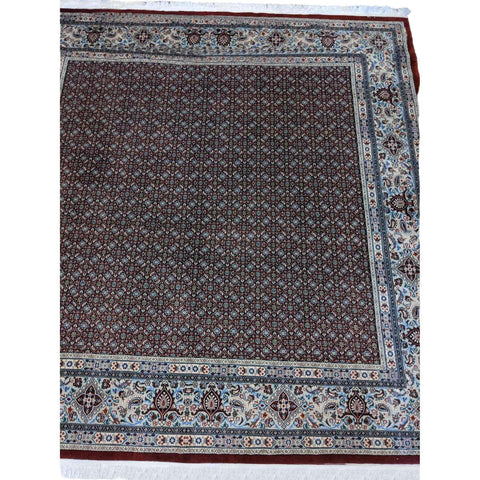 203 x 226 cm Mashad Mood Geometric Brown Rug - Rugmaster