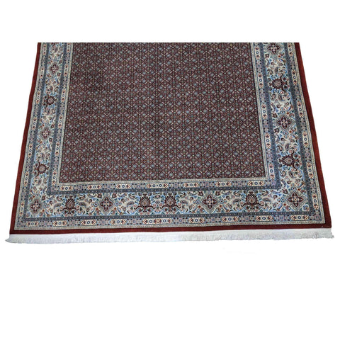 203 x 226 cm Mashad Mood Geometric Brown Rug - Rugmaster