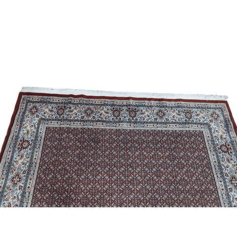 203 x 226 cm Mashad Mood Geometric Brown Rug - Rugmaster