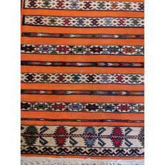 205 x 100 cm Mushwani Tribal Orange Rug - Rugoutlet