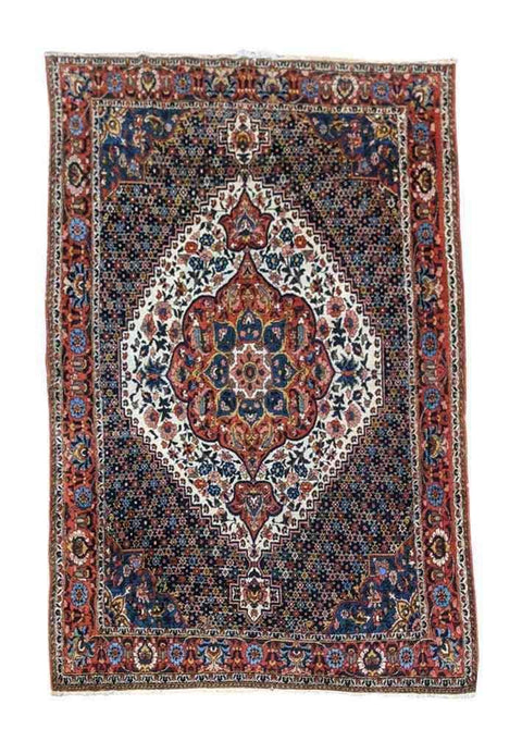 205 x 145 cm Bakhtiar Traditional Red Rug - Rugoutlet