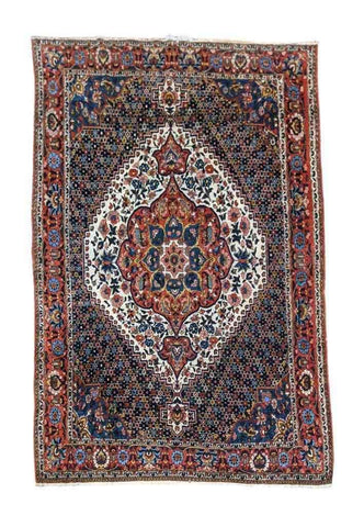 205 x 145 cm Bakhtiar Traditional Red Rug - Rugoutlet