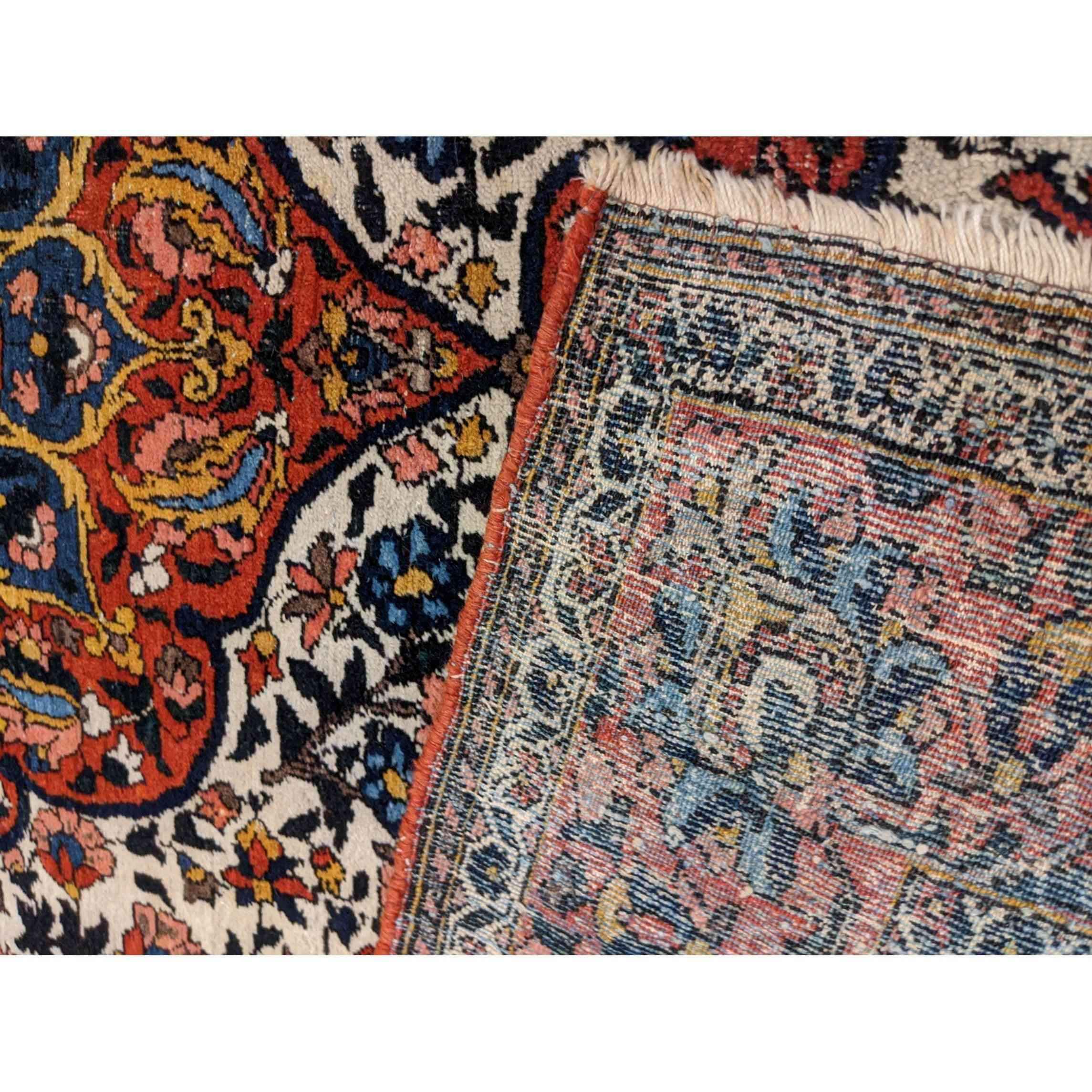 205 x 145 cm Bakhtiar Traditional Red Rug - Rugoutlet