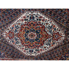 205 x 145 cm Bakhtiar Traditional Red Rug - Rugoutlet