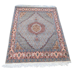 205 x 150 cm Tabriz Traditional White Rug - Rugmaster